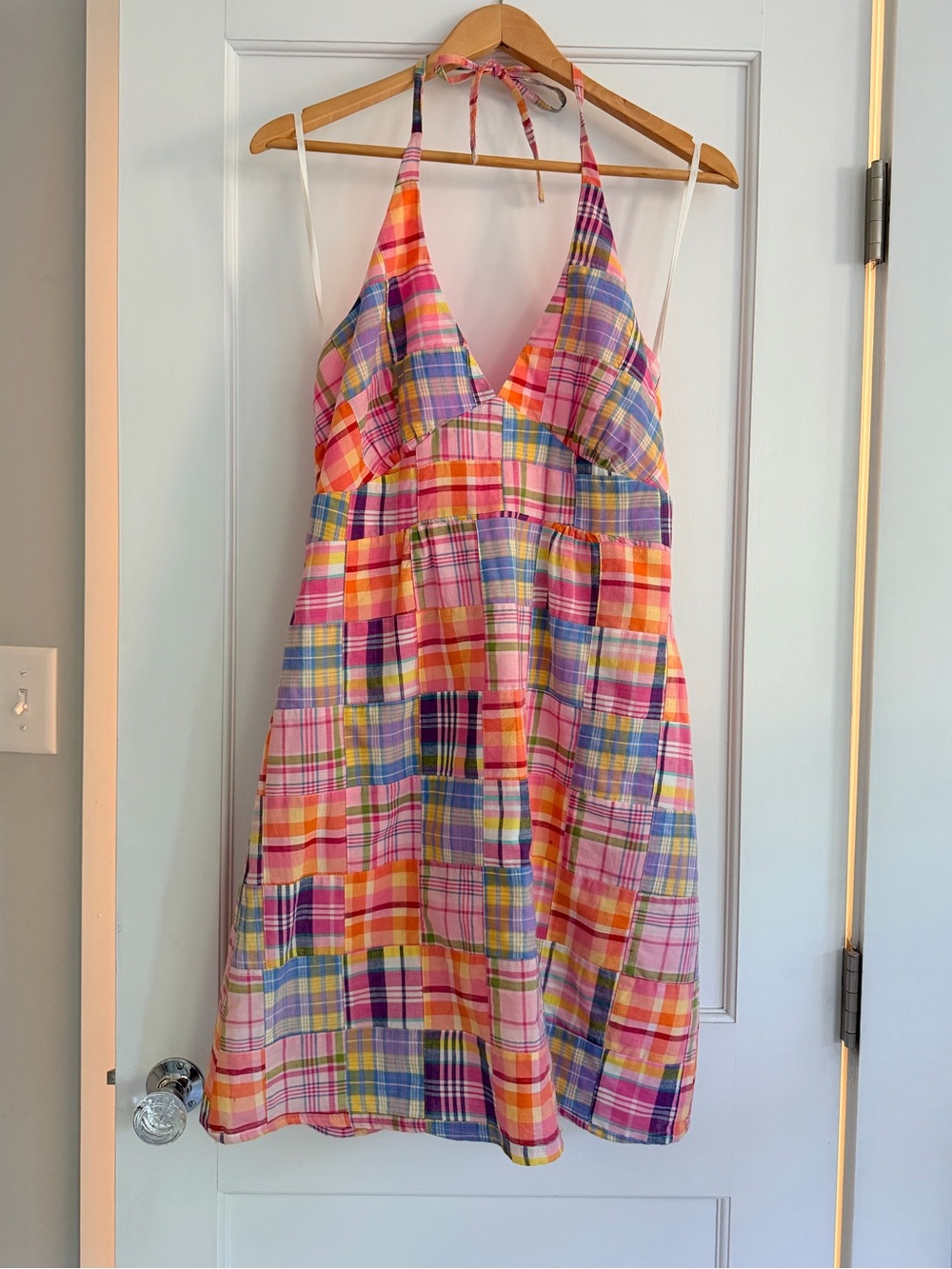 Halter madras sundress, size 10